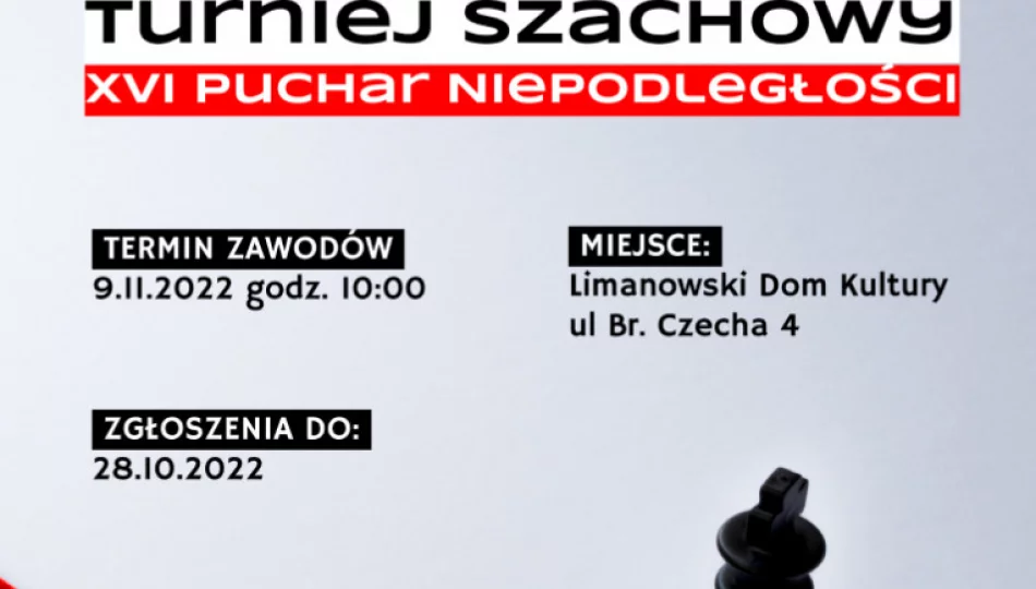  XVI Turniej Szachowy o Puchar Niepodległości - zgłoś się! - zdjęcie 1