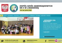 Nowa witryna Zespołu Szkół Samorządowych Nr 4 w Limanowej - zdjęcie główne