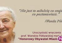 Zapraszamy na spotkanie z prof. Wandą Półtawską - zdjęcie główne