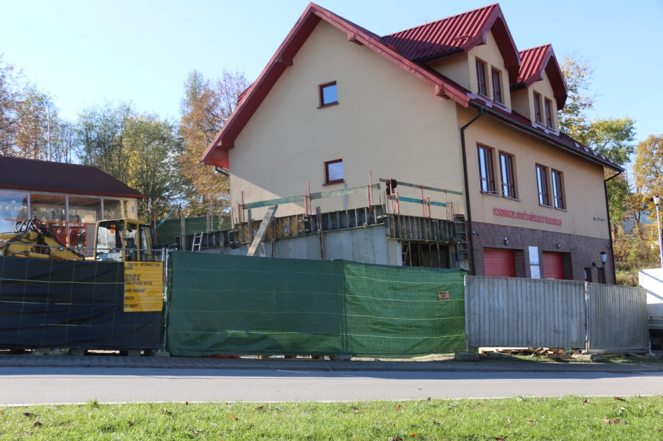 Trwa pierwszy etap prac związanych z rozbudową remizy OSP Limanowa - zdjęcie 2