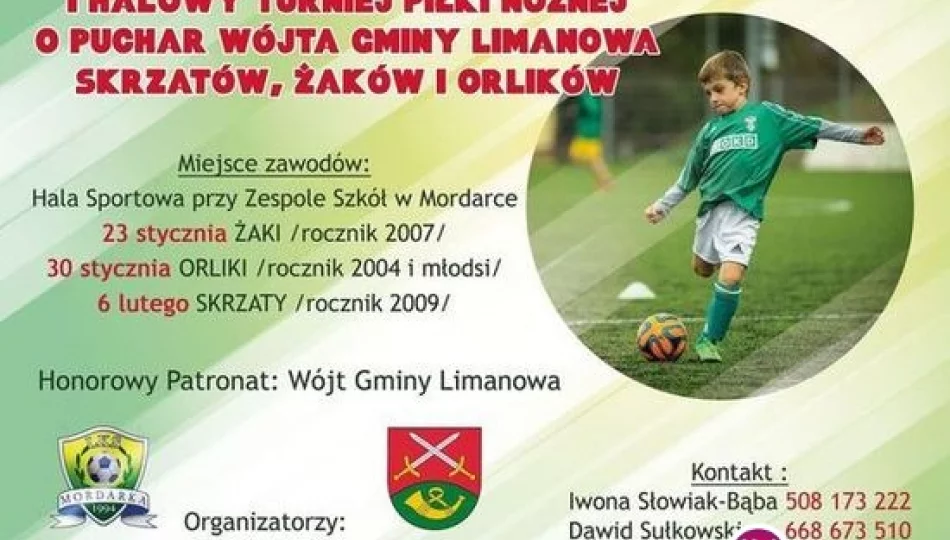 I Halowy Turniej Piłki Nożnej o Puchar Wójta Gminy Limanowa Skrzatów, Żaków i Orlików - zdjęcie 1