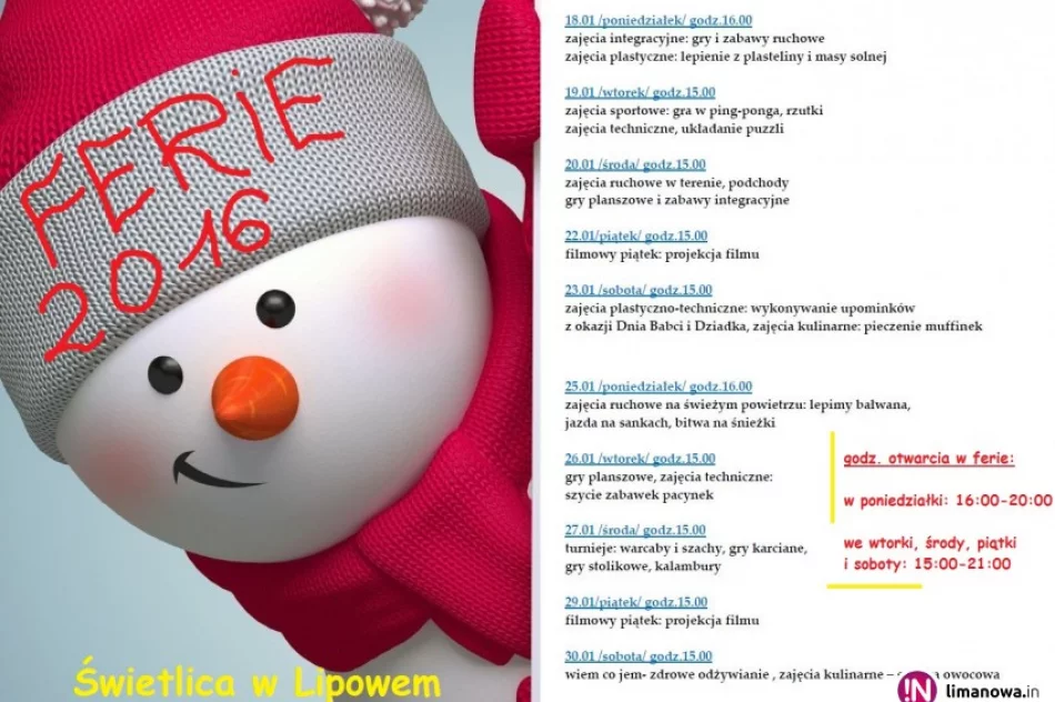 Ferie pełne atrakcji w świetlicach gminnych! - zdjęcie 2