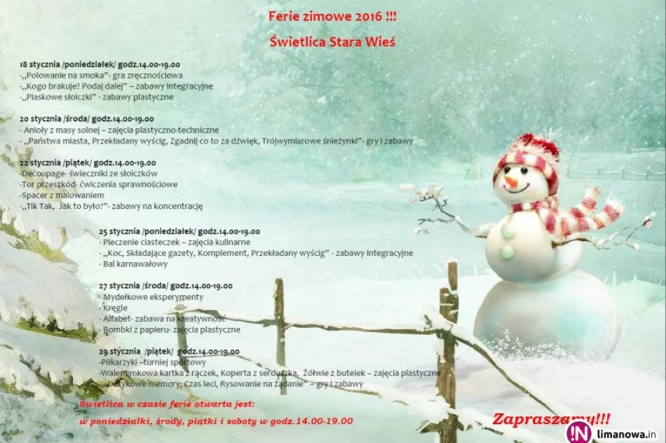 Ferie pełne atrakcji w świetlicach gminnych! - zdjęcie 4