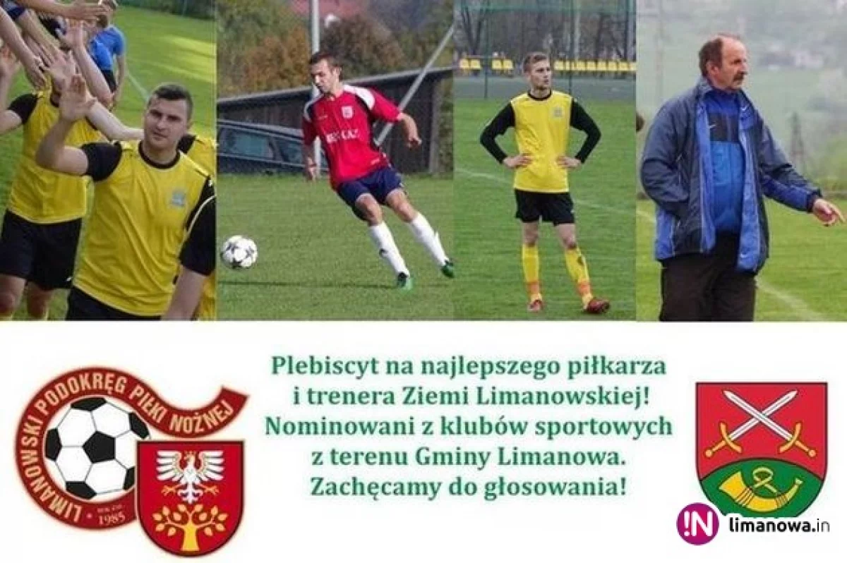 Trwa plebiscyt na najlepszego piłkarza i trenera Ziemi Limanowskiej!