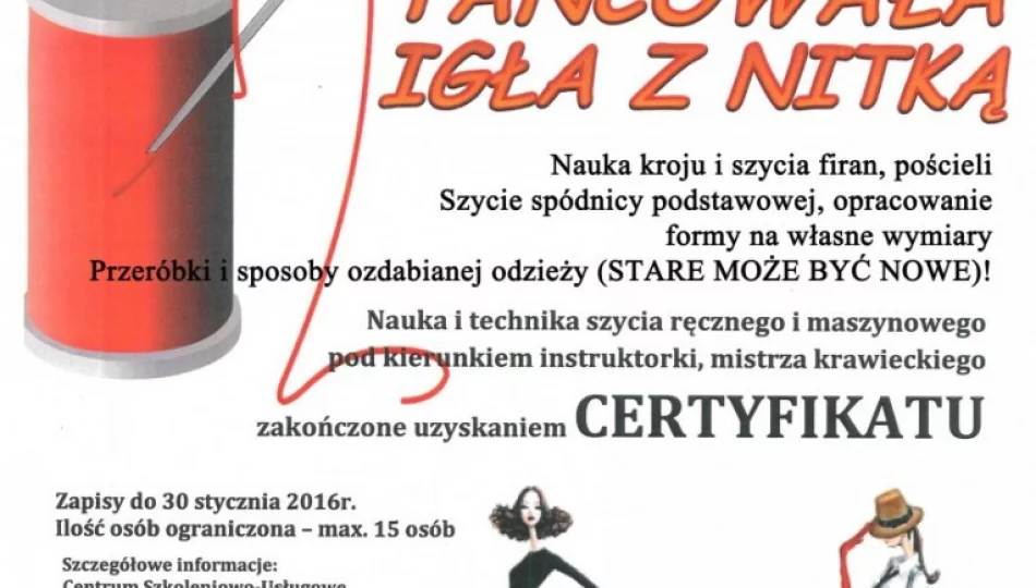 Warsztaty kroju i szycia w Limanowskim Domu Kultury - zdjęcie 1