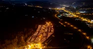 Cmentarze w Limanowej z lotu ptaka w uroczystość Wszystkich Świętych - zdjęcie 3
