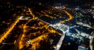 Cmentarze w Limanowej z lotu ptaka w uroczystość Wszystkich Świętych - zdjęcie 4