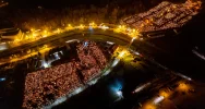 Cmentarze w Limanowej z lotu ptaka w uroczystość Wszystkich Świętych - zdjęcie 5