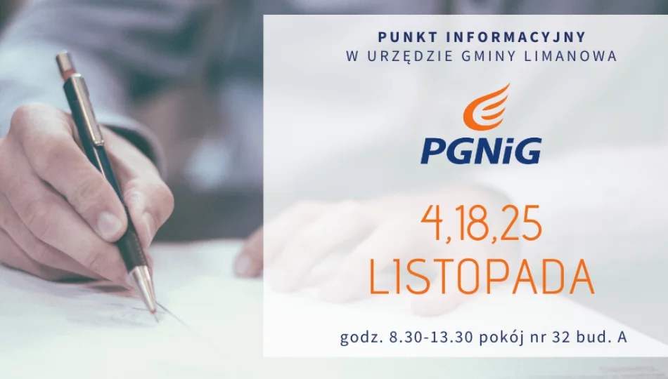 Dyżury doradcy PGNiG w listopadzie 2022 - zdjęcie 1