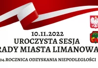 Uroczysta sesja Rady Miasta Limanowa z okazji 104. rocznicy Odzyskania przez Polskę Niepodległości - zdjęcie główne