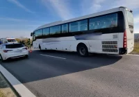 Podegrodzie- zderzenie autobusu i samochodu osobowego - zdjęcie główne