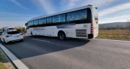 Podegrodzie- zderzenie autobusu i samochodu osobowego - zdjęcie 2