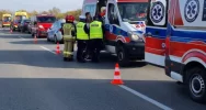 Podegrodzie- zderzenie autobusu i samochodu osobowego - zdjęcie 5