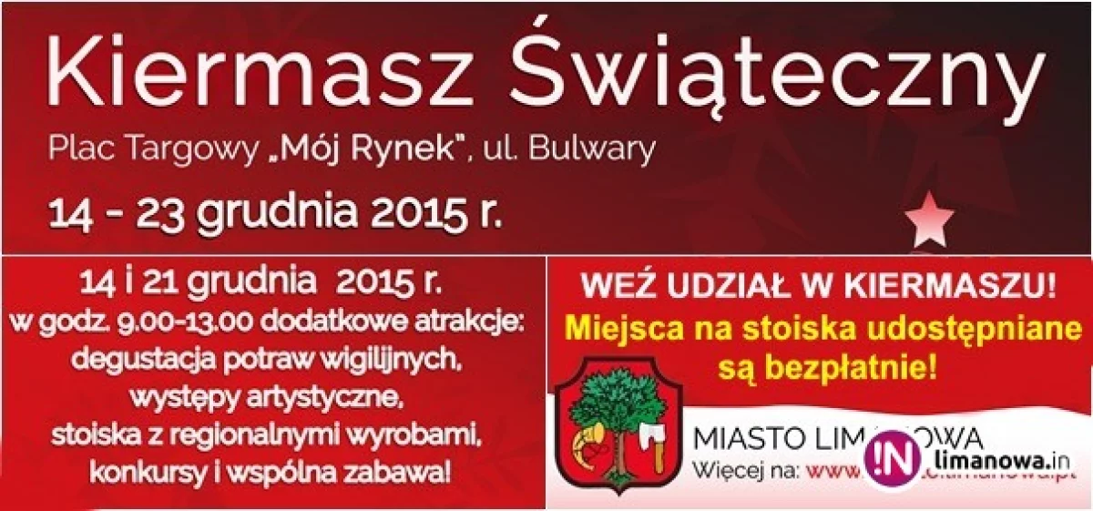 Zapraszamy na Kiermasz Świąteczny!