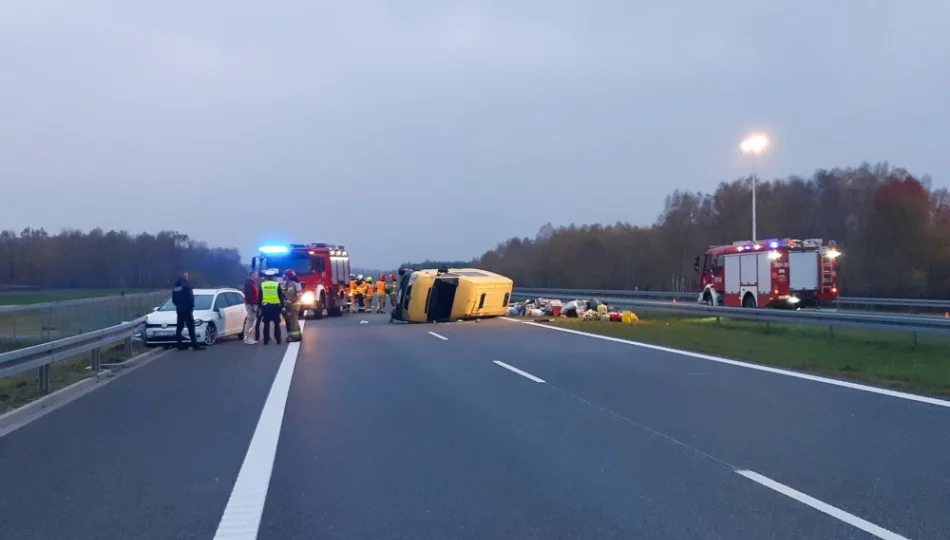 Śmiertelny wypadek na autostradzie pod Tarnowem; zginęło dziecko - zdjęcie 1