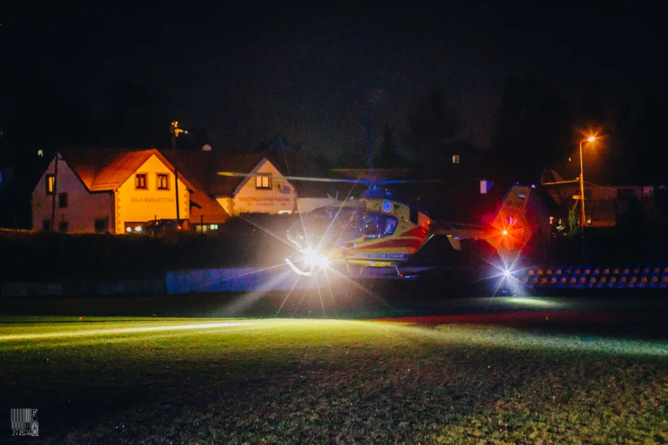 Upadek z wysokości, na pomoc LPR - zdjęcie 3
