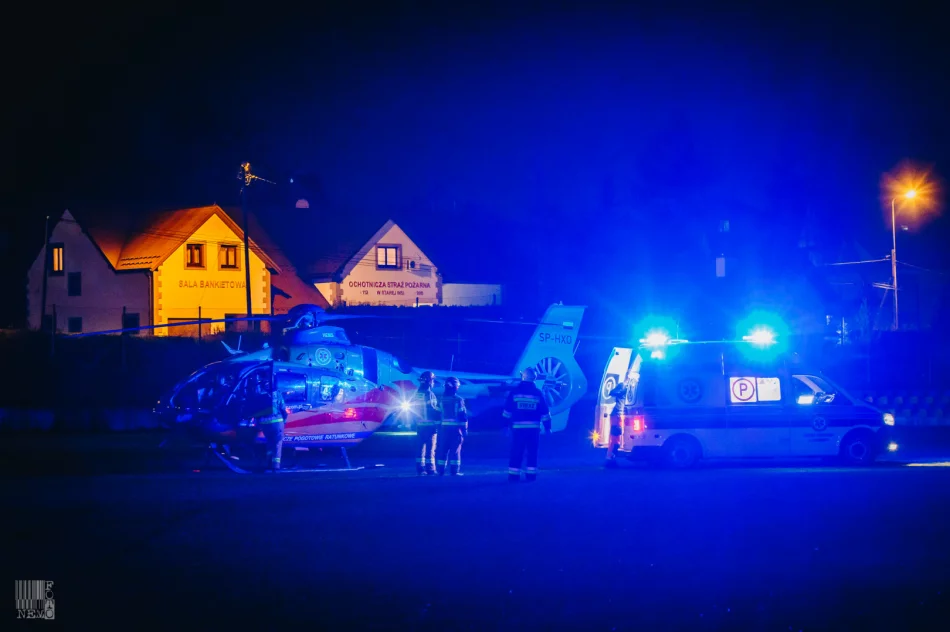 Upadek z wysokości, na pomoc LPR - zdjęcie 5