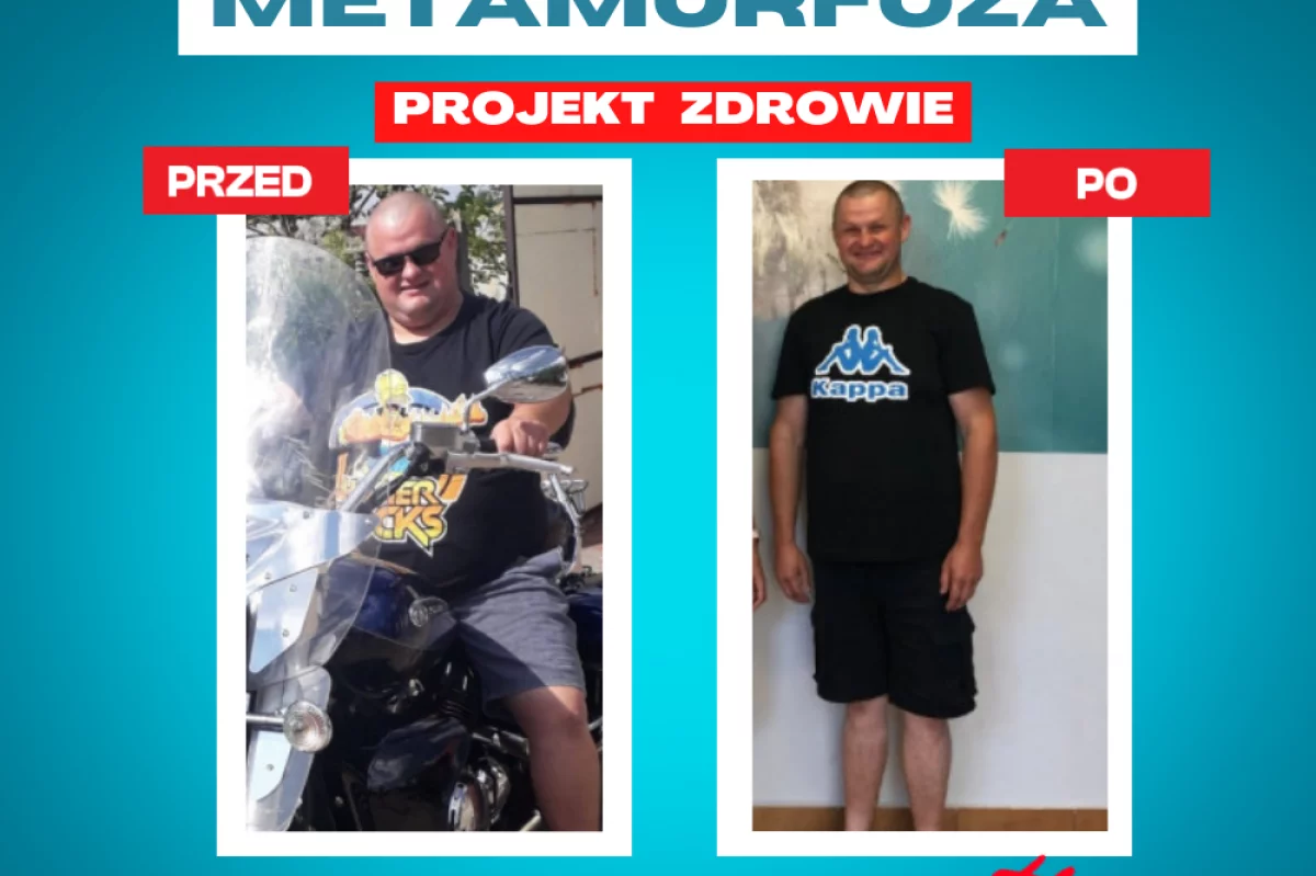 W niespełna rok pan Grzesiek schudł 46kg! 