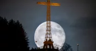 Dzisiejszy wschód Księżyca w Limanowej - zdjęcie 5