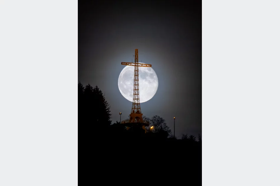 Dzisiejszy wschód Księżyca w Limanowej - zdjęcie 7