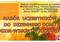 Do piatku trwa nabór uczestników do Dziennego Domu „SENIOR-WIGOR” w Limanowej - zdjęcie główne