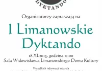 I Limanowskie Dyktando - jutro poznamy limanowskich mistrzów ortografii - zdjęcie główne