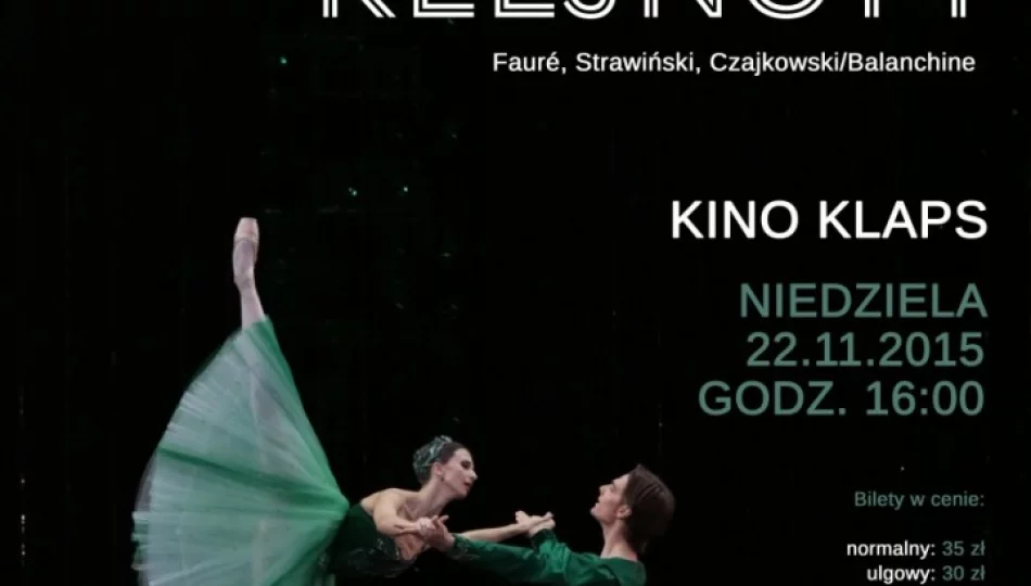 „KLEJNOTY” - retransmisja baletu z Moskwy 22 listopada w kinie Klaps! - zdjęcie 1
