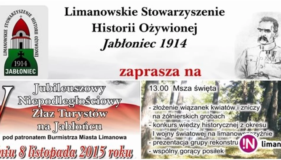 V Jubileuszowy Niepodległościowy Złaz Turystów na Jabłońcu - zdjęcie 1