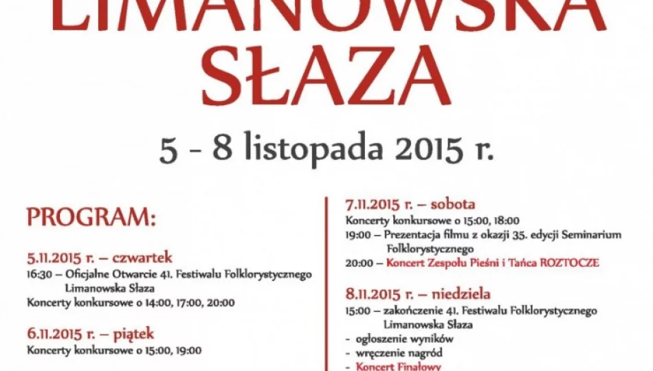 Od śpiewaka po zespoły – kategorie Limanowskiej SŁAZY - zdjęcie 1