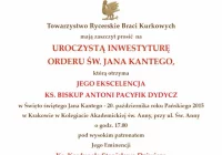 Uroczystość Świętego Jana Kantego - zdjęcie główne