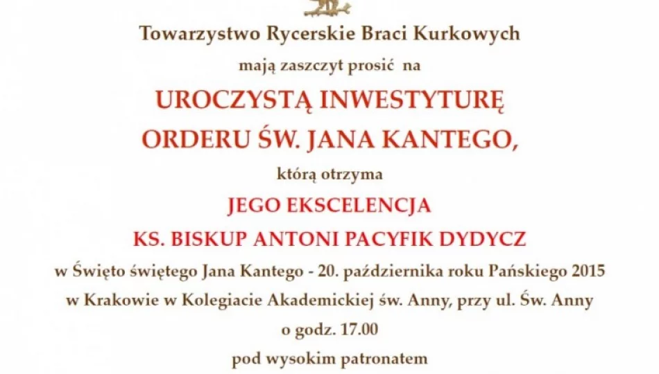 Uroczystość Świętego Jana Kantego - zdjęcie 1