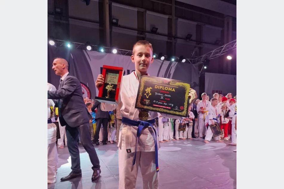 2 brązowe medale na 5 Wagowych Mistrzostwach Europy WKB w Dębicy dla zawodników Limanowskiego Klubu Kyokushin Karate - zdjęcie 4