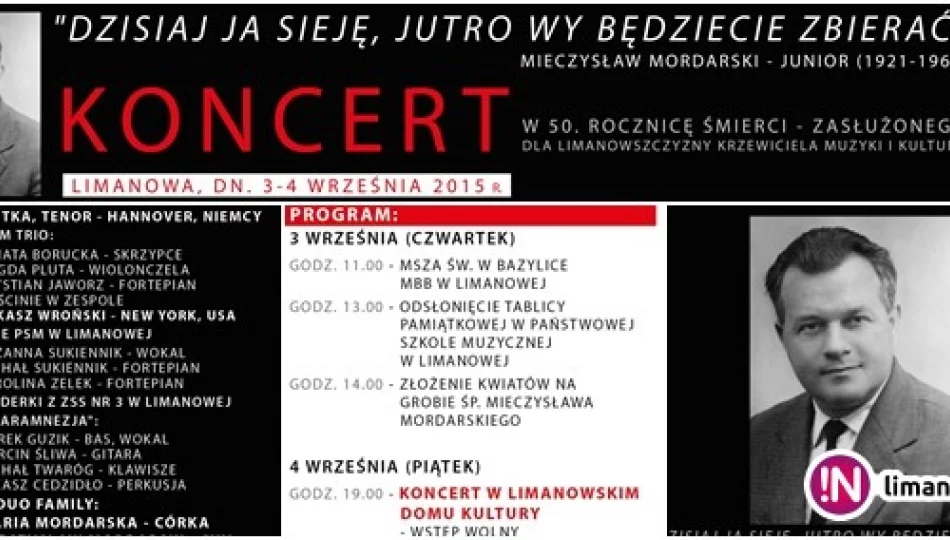 WIELKI KONCERT w LDK: Jubileusz 50. rocznicy śmierci Mieczysława Mordarskiego - zdjęcie 1