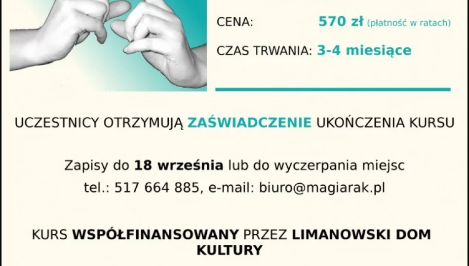 Kurs Polskiego Języka Migowego w Limanowskim Domu Kultury - zdjęcie 1
