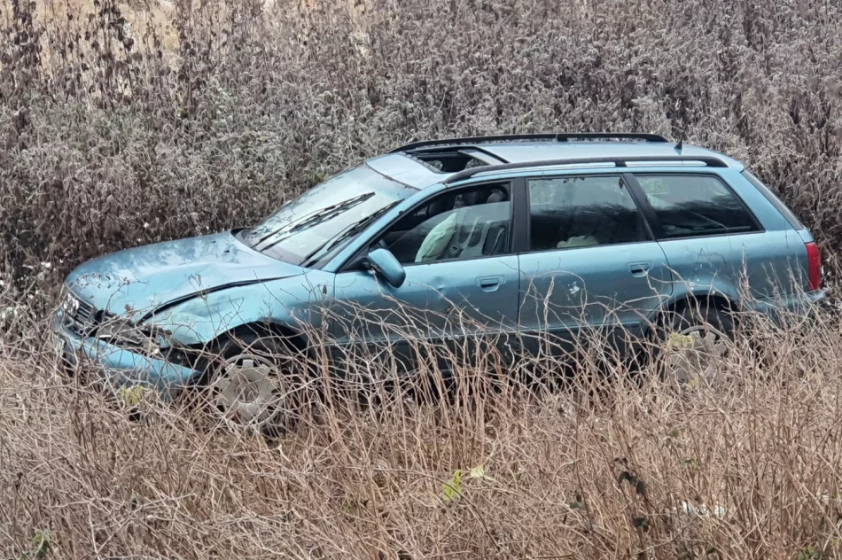 Samochód wypadł z drogi - zdjęcie 3