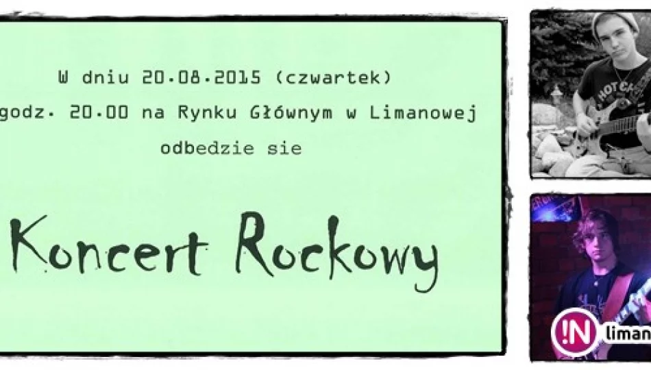 Zapraszamy na koncert rockowy na limanowski rynek! - zdjęcie 1