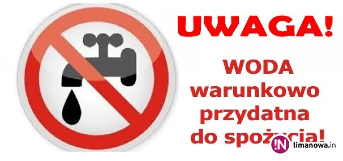 UWAGA! Komunikat dla odbiorców wody z miejskiego wodociągu w Limanowej!