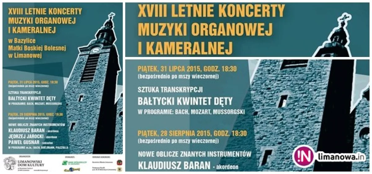 XVIII Letnie Koncerty Muzyki Organowej i Kameralnej
