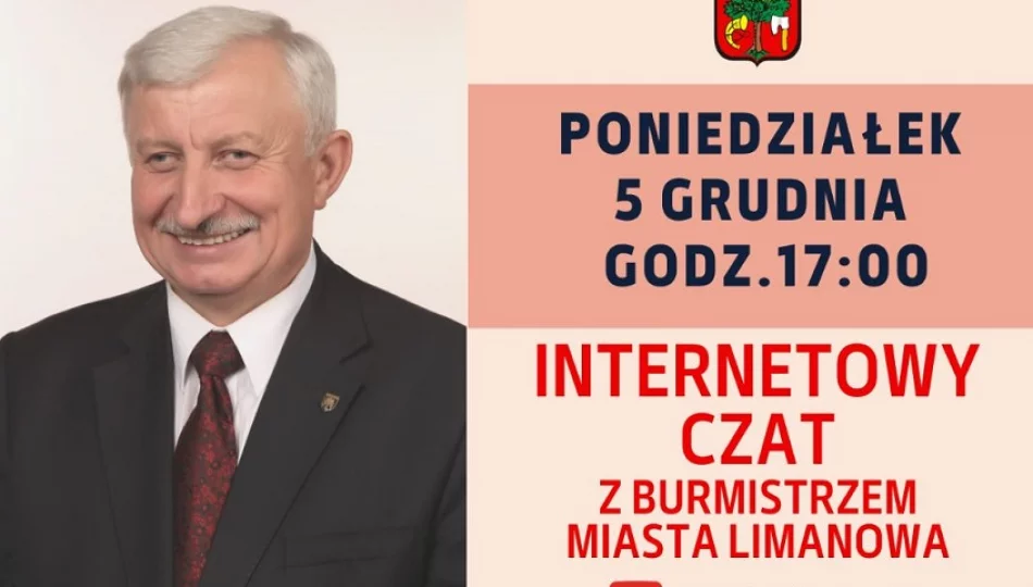 Czat z Burmistrzem - poniedziałek 5 grudnia godz.17:00 - zdjęcie 1