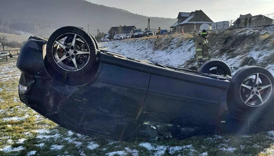 Dwie kolizje na drogach powiatu - zdjęcie 1