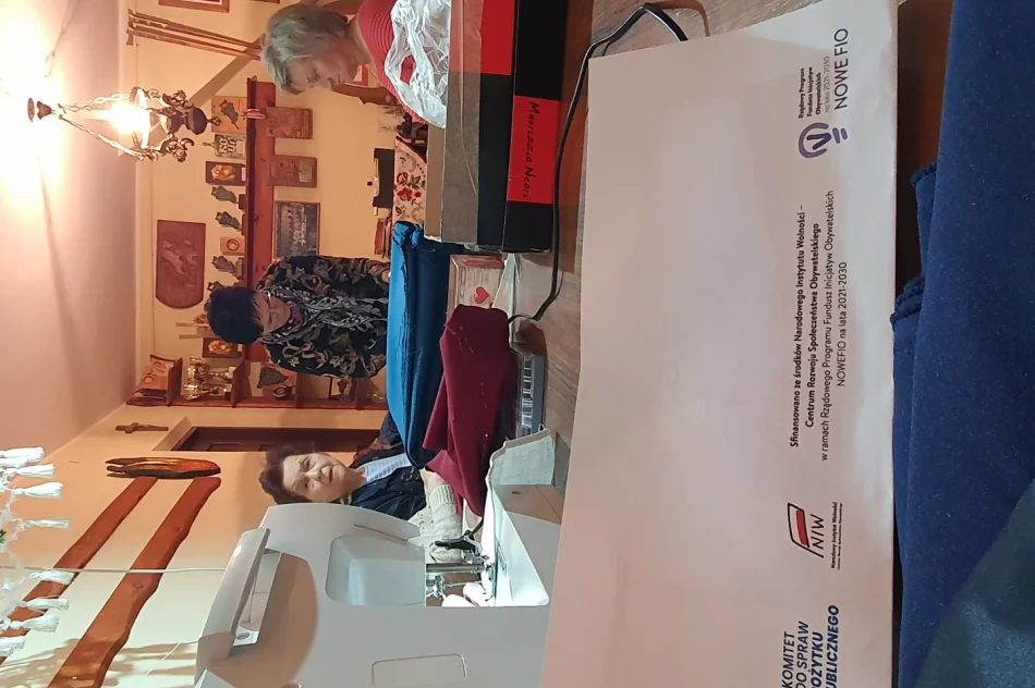 Krawieckie warsztaty z KGW Męcina - zdjęcie 19