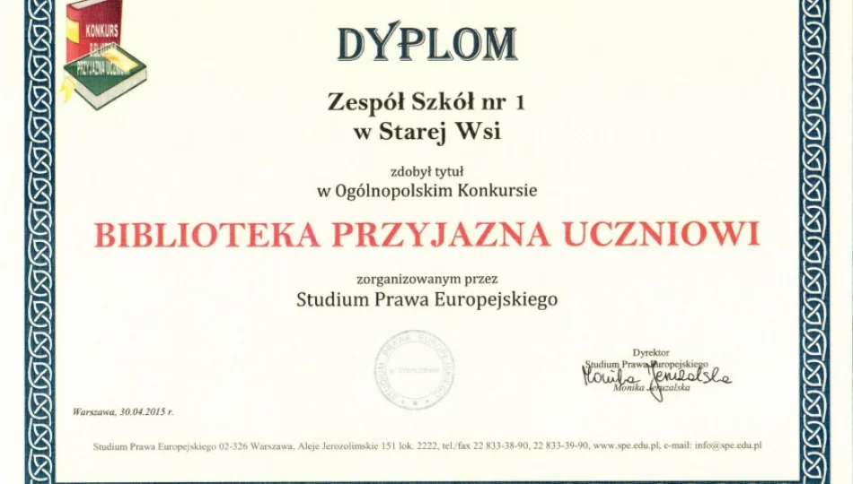 BIBLIOTEKA PRZYJAZNA UCZNIOWI - zdjęcie 1