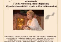 Spotkanie z jedną z najwybitniejszych polskich aktorek – Emilią Krakowską w limanowskiej bibliotece - zdjęcie główne