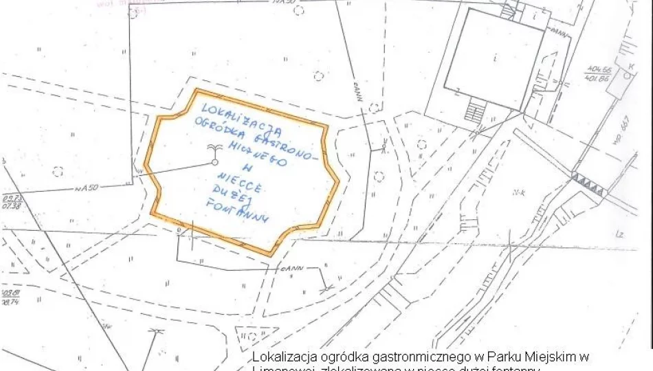 Przetarg na dzierżawe terenu pod ogródek piwny w Parku Miejskim w Limanowej - zdjęcie 1