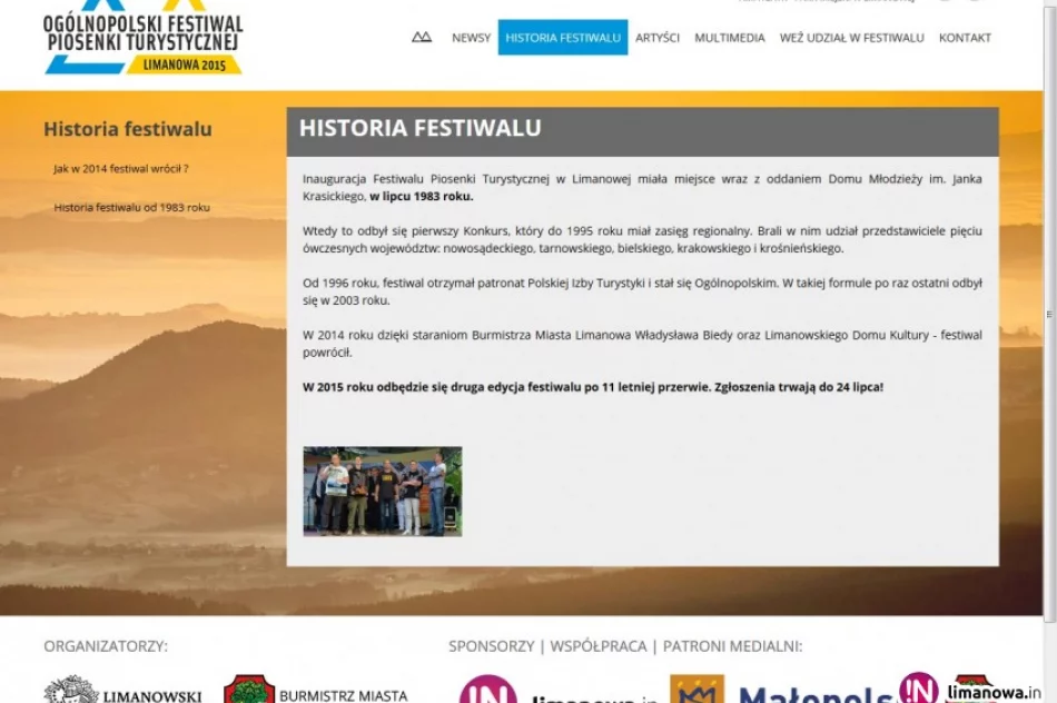 Ogólnopolski Festiwal Piosenki Turystycznej z oficjalną stroną internetową - zdjęcie 2