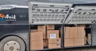 Świąteczny transport z pomocą humanitarną dotarł do Truskawca - zdjęcie 3