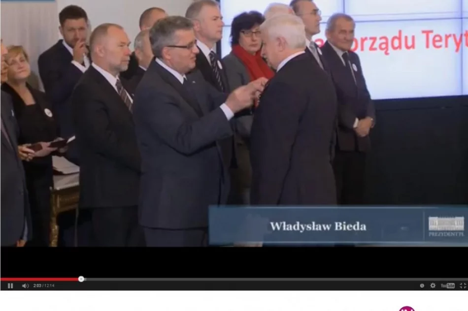 Burmistrz Władysław Bieda odznaczony przez Prezydenta RP! - zdjęcie 4