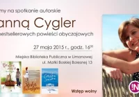 Dzisiaj spotkanie autorskie z Hanną Cygler - zdjęcie główne