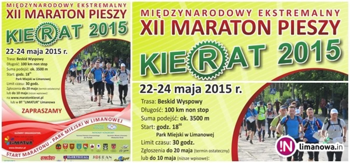 Dzisiaj rusza XII Międzynarodowy Ekstremalny Maraton Pieszy KIERAT 2015