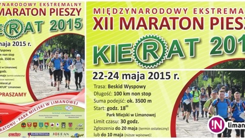 Dzisiaj rusza XII Międzynarodowy Ekstremalny Maraton Pieszy KIERAT 2015 - zdjęcie 1